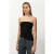 TRENDYOLMİLLA Dames Zwart Effen Mouwloos Getailleerd Blouses