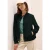 Cecil Dames Mini ribfluwelen blouson in Groen