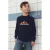 TYGO & vito jersey longsleeve met print – donkerblauw