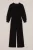 WE Fashion – Meisjes jumpsuit met glittergaren – Regular fit – Zwart –
