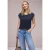 Street One Dames Basic shirt in Blauw