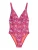 Marc O’Polo Badpak ‘ Abstract Leaf ‘  oranje / pink / rosa