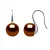 Oorbellen Hooks zoetwaterparels 9-10 mm Knopen van de Chocolade 925