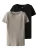 TWO SOON Shirt  grijs / zwart