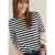 Cecil Dames Gestreept basic shirt in Blauw