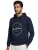 Hoodie Jack & Jones Plus Size donkerblauw opdruk