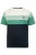 Men Plus Shirt  navy / groen / wit