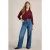 White Stuff Sophie Metallic Shirt Plum Multi