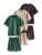 Next Nachtkledij  beige / groen / aubergine / wit