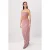 TRENDYOLMİLLA Dames Roze Effen Maxi Mouwloos Recht Avond & Gala Jurk