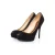 Gucci zwarte suède peep-toe platform pumps