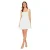 Odd Muse Mini-jurk met vierkante halslijn voor dames (Wit)