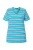 Ulla Popken Shirt  cyaan blauw / hemelsblauw / zwart / wit