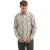 No Excess Shirt allover printed fine corduroy light moss