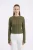 Geribbelde Crewneck Lange Mouw Blouse