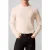Calvin Klein Ls 100% Merino Crew Antique White
