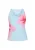 Usha Top  mintgroen / oudroze
