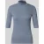 Marc Cain Slim fit t-shirt van katoenmix met opstaande kraag
