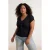 Trendyol Curve Dames Zwart Effen Kort Getailleerd Grote maten Blouses