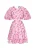 DreiMaster Vintage Cocktailjurk  orchidee / pink / framboos / wit
