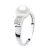 Ring Verstelbare Zoetwater Parel sieraden 9-10mm White 925