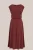 WE Fashion – Dames jersey midi jurk met boothals – Regular fit – Bordeauxrood – Katoen –