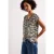 Street One Dames Shirt met hangende schouder in blouselook in Bruin