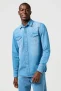 Wrangler denim overhemd mid light wash
