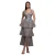 Damesjurk Goddiva Embroidered Mesh Layered
