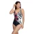 Damesbadpak met V-hals en open rug W260876