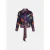 Mucho Gusto ® blouse antwerpen donkerblauw luipaard patches