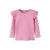 NAME IT MINI slim fit longsleeve met ruches – roze