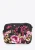 Wittchen Dames crossbody tas van jacquard en eco-leer, zwart en roze