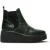 Fly London dames groene leren Chelsea enkelplatformlaarzen – HELY268
