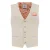 A fish named Fred gilet met linnen beige