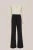 WE Fashion – Dames Jumpsuit met kant – Regular fit – Beige –