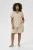 Blouse met korte mouwen Loose fit Feather Gray beige