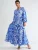 MSN Collection Jurk  blauw / lichtblauw / wit