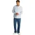 Tommy Jeans Heren Normaal Overhemd met Kraag (Zoetblauw)