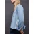 Street One Dames Gemêleerde blouse met tape in Blauw