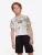 KOROSHI Shirt  geel / lichtgrijs / wit