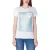 Glitter Strook T-shirt Korte Mouw Ronde Hals