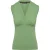 licht groen mouwloze faux overslagtop