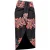 PINKO Girevole Gonna Popeline Stampa Riga Tropicale Black/red Mult