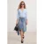 TRENDYOLMİLLA Dames Blauw Effen Midi Asymmetrisch Rokken