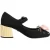Dolce & Gabbana Zwarte Bloem Kristallen Versierde Mary Jane Schoenen