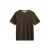 Anerkjendt regular T-shirt met textuur bruin