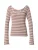 Monki Shirt  bruin / wit