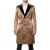 Satin Overcoat Met Schalkragen