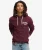 Tattoo Hoodie met Losse Pasvorm en Print op de Achterkant Paars